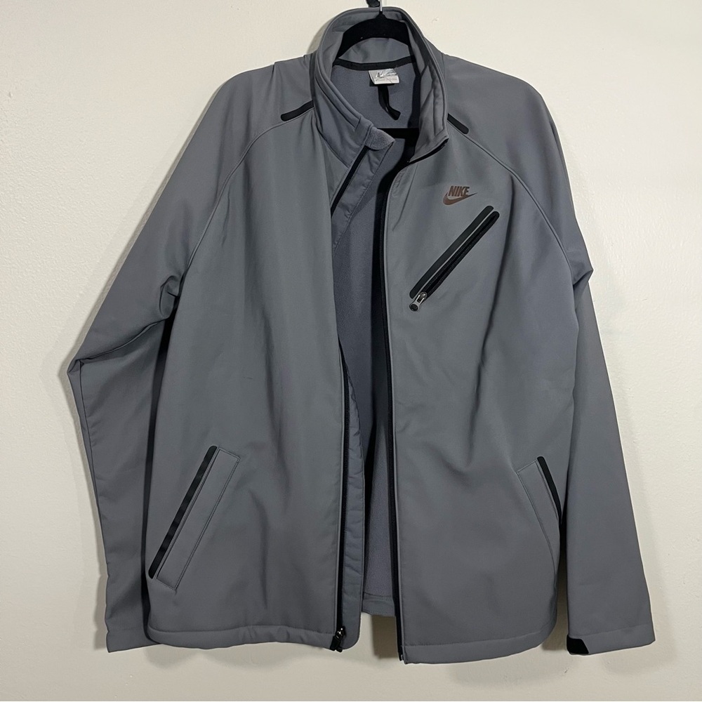 Vintage Nike Grey Tag Custom Softshell Training Jacket Size XL 2000s Tech Pouch - Picture 2 of 10